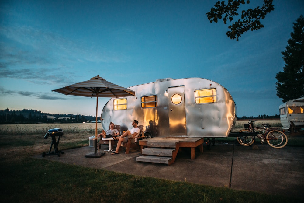 Locked-up RV at a Florida campsite after a security upgrade