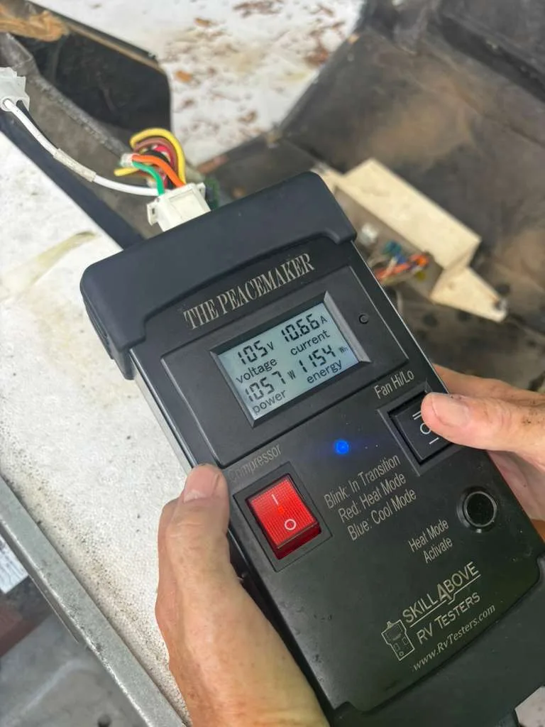 Complete RV diagnostics during a pre-purchase inspection